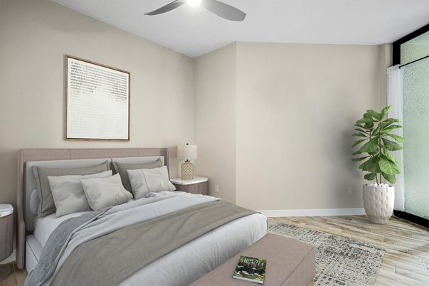 Bedroom, Interior, Wood Texture Flooring