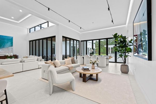Interior, Living room, Recessed Lighting