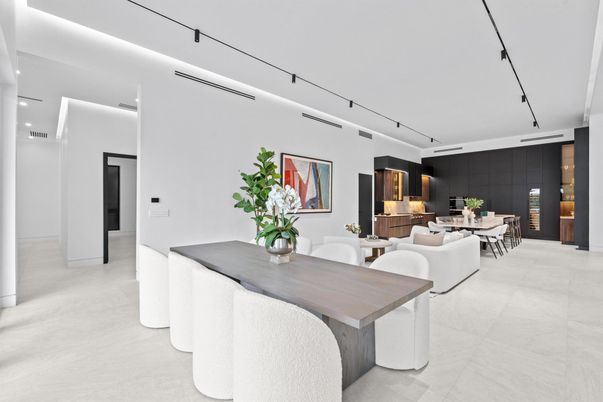Dining room, Interior, Living room, Recessed Lighting