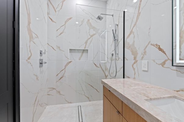 Bathroom, Interior, Marble Walls