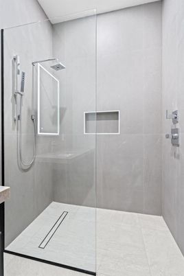 Bathroom, Glass Shower, Interior