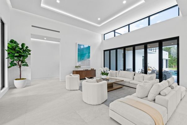 Interior, Living room, Recessed Lighting