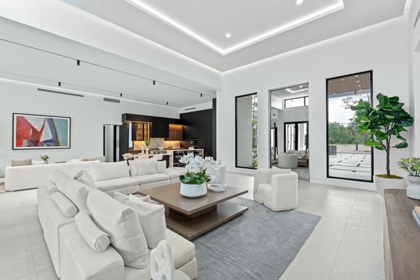 Interior, Kitchen, Living room, Recessed Lighting