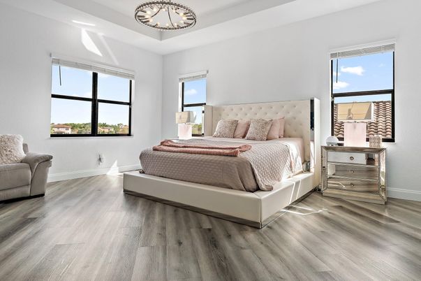 Bedroom, Interior, Wood Texture Flooring