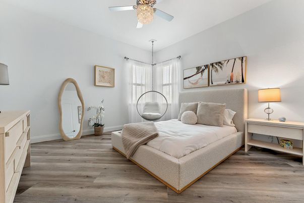 Bedroom, Interior, Wood Texture Flooring