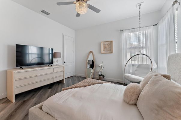 Bedroom, Interior, Wood Texture Flooring