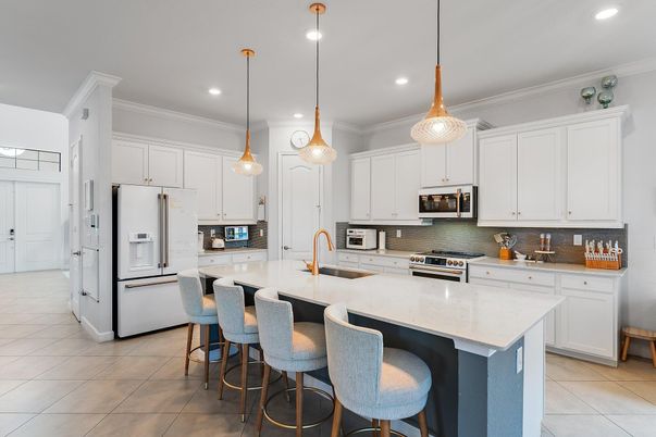 Interior, Kitchen, Pendant Lights, Recessed Lighting, Stainless Steel Appliances