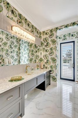 Bathroom, Dual Sink Vanities, Interior, Marble