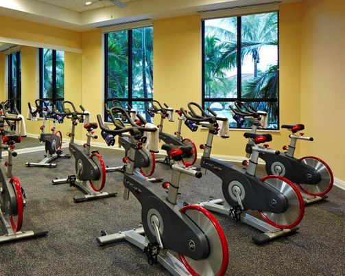 Fitness Equipment, Gym, Interior, Recessed Lighting