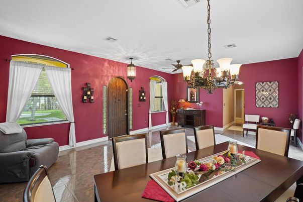 Chandelier, Dining room, Interior