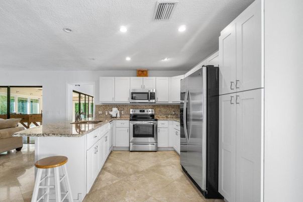 Interior, Kitchen, Recessed Lighting, Stainless Steel Appliances