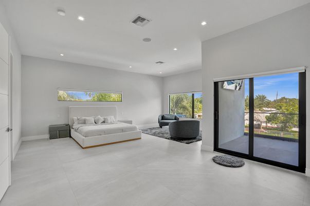 Bedroom, Interior, Recessed Lighting