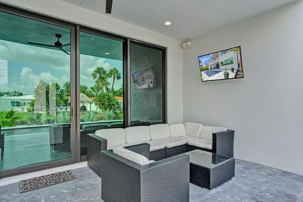 Interior, Living room, Recessed Lighting