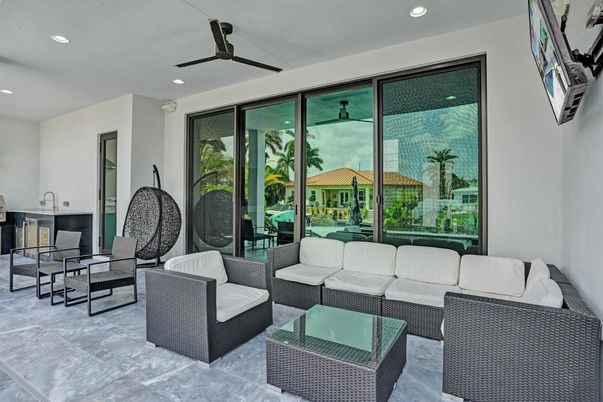 Interior, Living room, Recessed Lighting