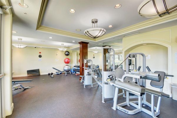 Fitness Equipment, Gym, Interior, Pendant Lights, Recessed Lighting