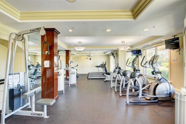 Fitness Equipment, Gym, Interior, Pendant Lights, Recessed Lighting