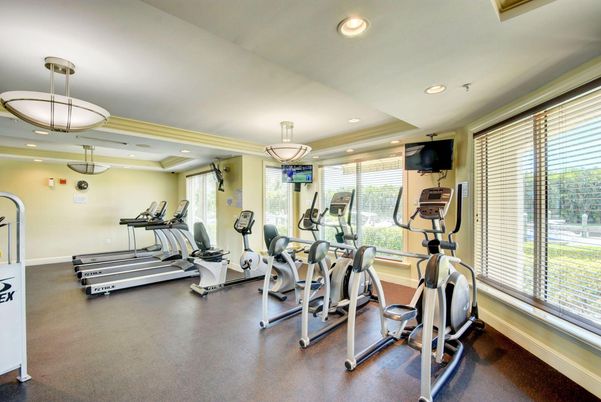 Fitness Equipment, Gym, Interior, Pendant Lights, Recessed Lighting
