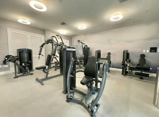 Fitness Equipment, Interior, Recessed Lighting