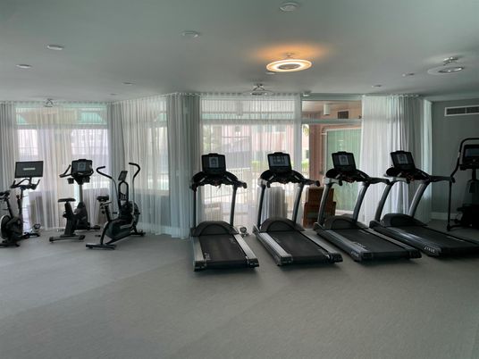Fitness Equipment, Gym, Interior, Recessed Lighting
