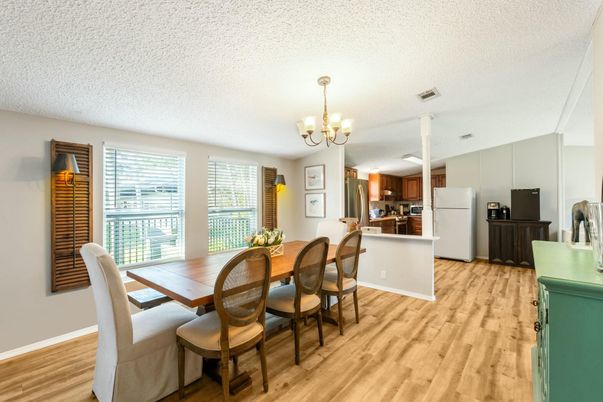 Chandelier, Dining room, Interior, Kitchen, Wood Texture Flooring
