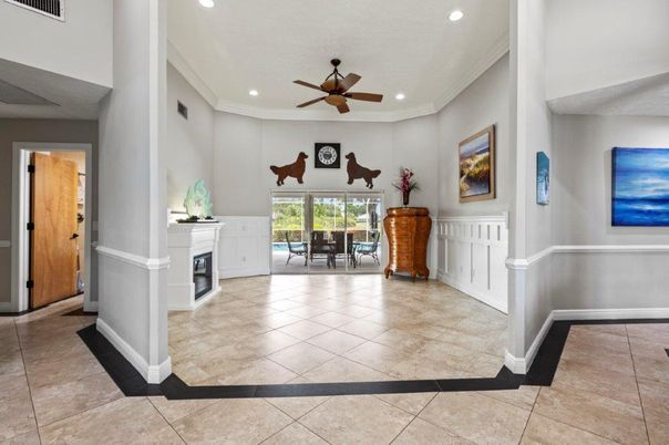 Fireplace, Interior, Recessed Lighting
