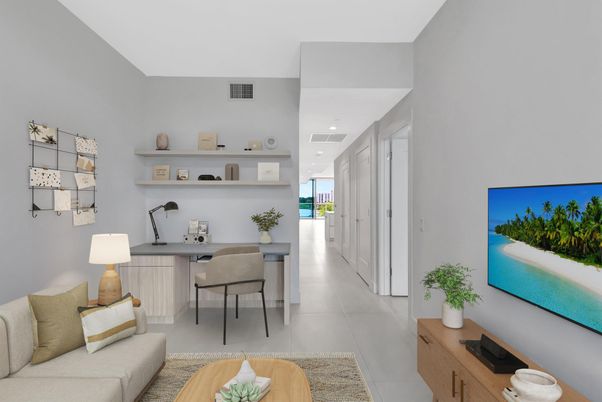 Home Office, Interior, Recessed Lighting