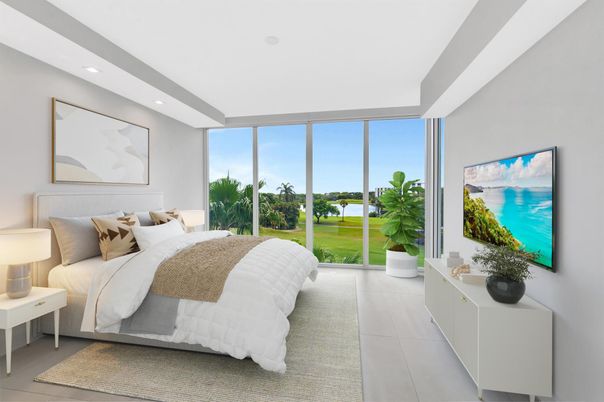 Bedroom, Interior, Recessed Lighting, Water