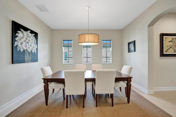 Dining room, Interior, Pendant Lights