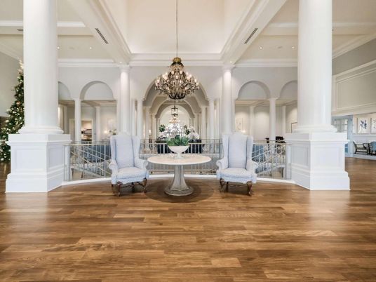 Chandelier, Interior, Recessed Lighting, Wood Texture Flooring