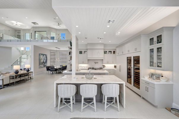Dining room, Interior, Kitchen, Recessed Lighting