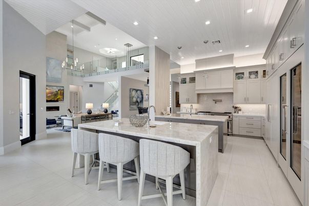 Interior, Kitchen, Pendant Lights, Recessed Lighting, Stainless Steel Appliances