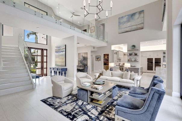 Interior, Living room, Recessed Lighting