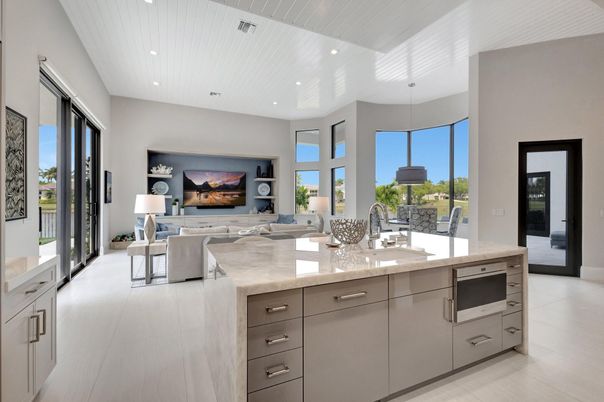 Interior, Kitchen, Living room, Pendant Lights, Recessed Lighting