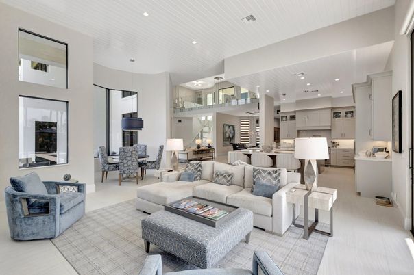 Dining room, Interior, Kitchen, Living room, Pendant Lights, Recessed Lighting