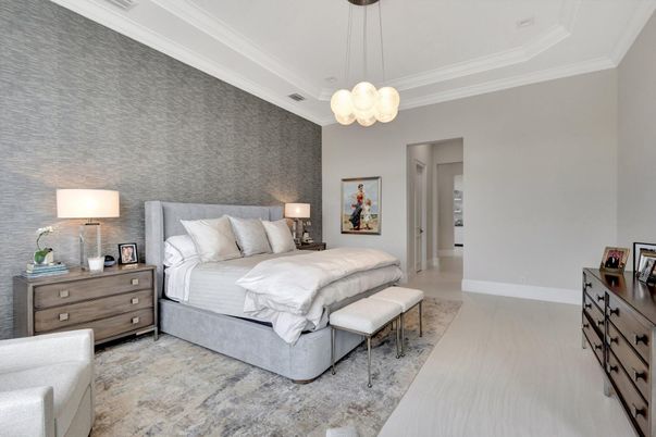 Bedroom, Interior, Pendant Lights