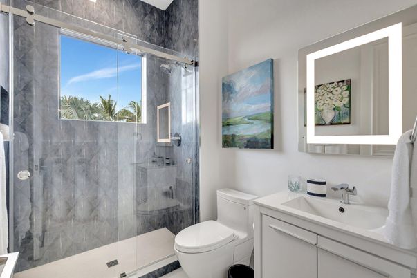Bathroom, Glass Shower, Interior