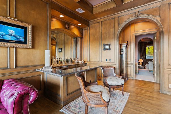 Interior, Recessed Lighting, Wood Texture Flooring, Wooden Walls