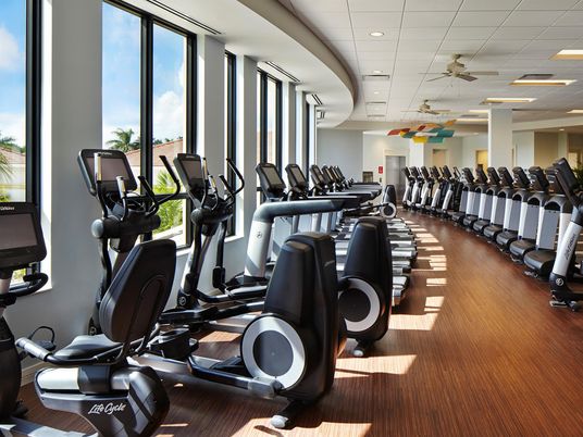 Fitness Equipment, Gym, Interior, Recessed Lighting