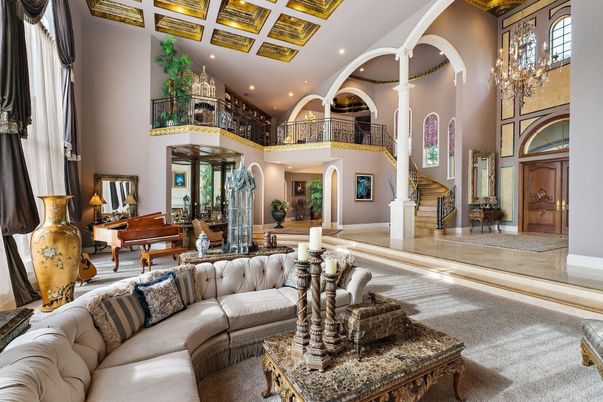 Chandelier, Interior, Living room, Recessed Lighting