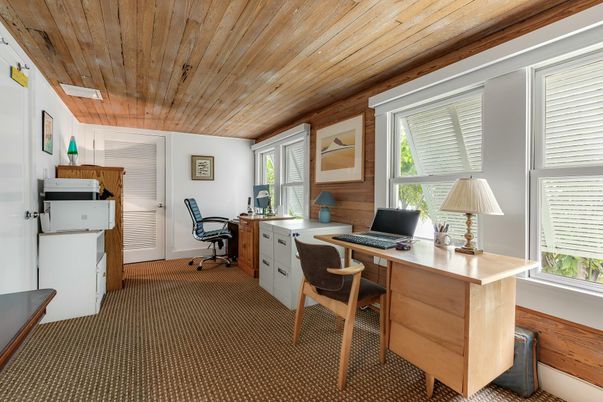 Home Office, Interior, Wooden Ceilings