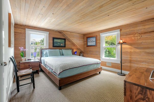 Bedroom, Interior, Wooden Ceilings, Wooden Walls