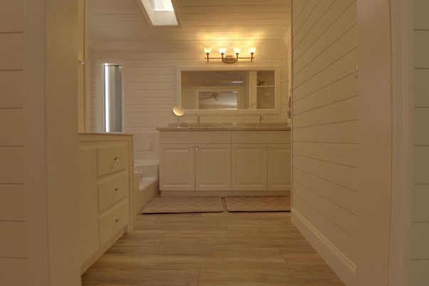 Bathroom, Interior, Wood Texture Flooring