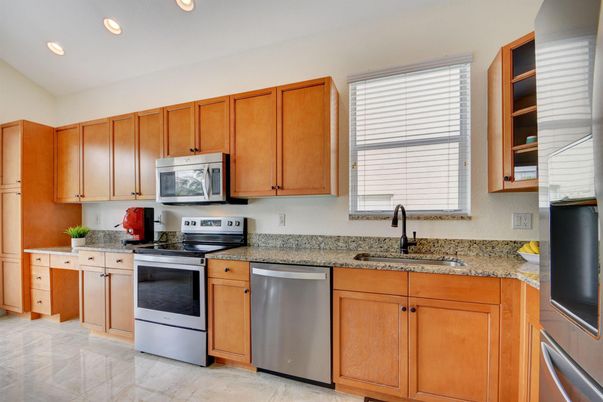 Interior, Kitchen, Recessed Lighting, Stainless Steel Appliances