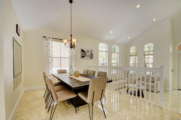 Chandelier, Dining room, Interior, Recessed Lighting