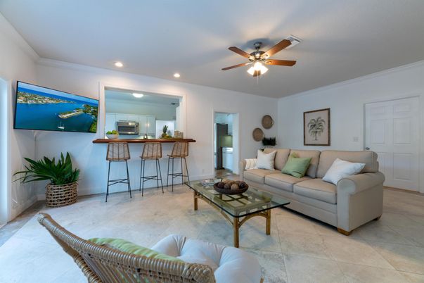 Interior, Kitchen, Living room, Recessed Lighting