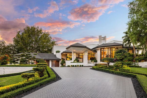 Attached, Backyard, Exterior, Facade, Mediterranean