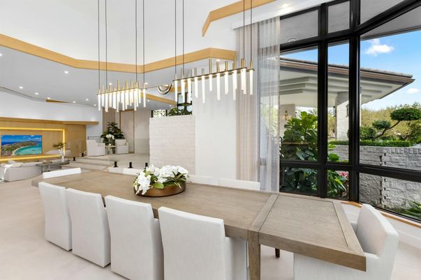 Dining room, Interior, Kitchen, Living room, Pendant Lights, Recessed Lighting