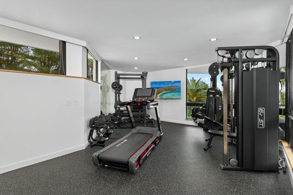 Fitness Equipment, Gym, Interior, Recessed Lighting