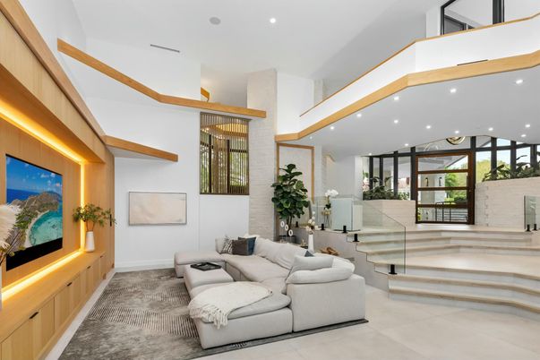Interior, Living room, Recessed Lighting