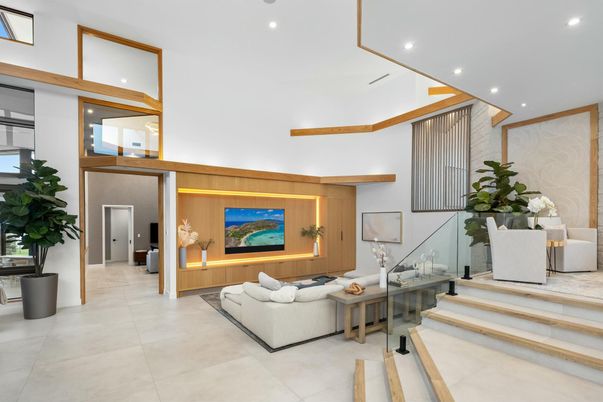 Interior, Living room, Recessed Lighting